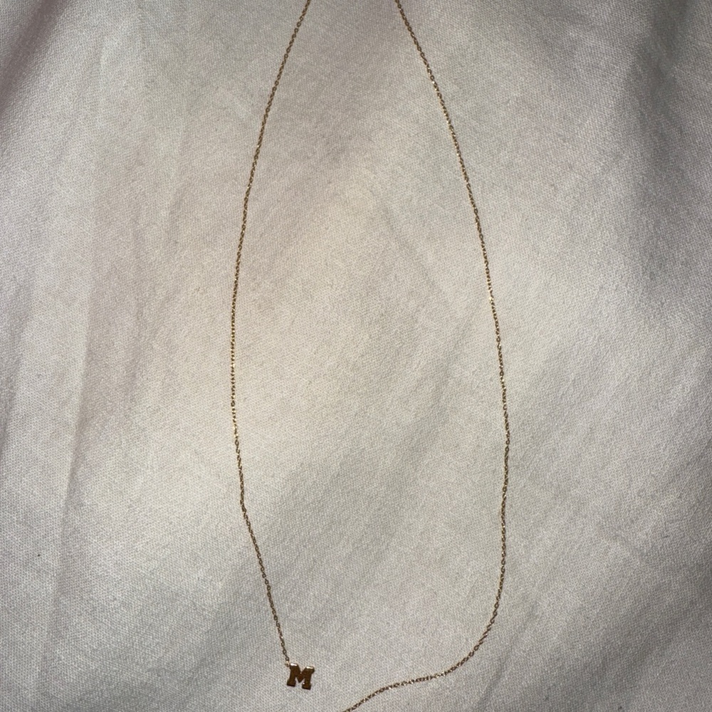 Zoe Chicco 14k Large Gold Letter Necklace (Broken – Needs Repair)